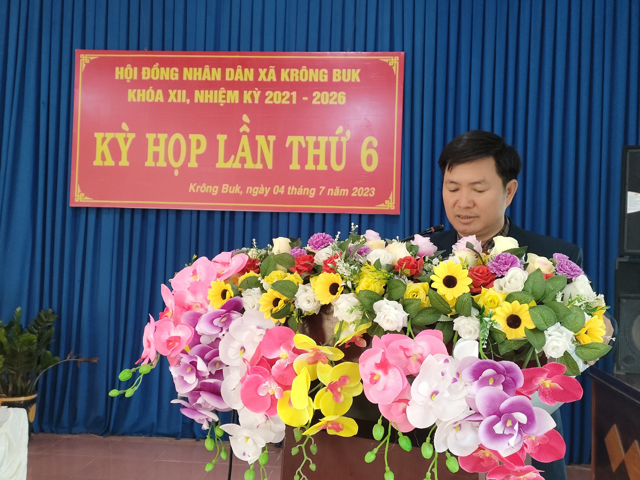 HĐND xã Krông Buk tổ chức Kỳ họp giữa năm 2023